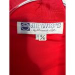 1980s Jitwo’s by Harmon & Co Black Velvet Cocktail Dress w Red Bow XS Photo 11