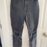 Abercrombie & Fitch Black Distressed Jeans Size 25 Photo 0
