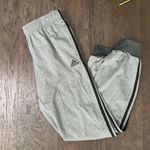 Adidas Vintage Joggers Sweatpants gray black striping Y2K Photo 6