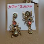 Betsey Johnson 🩷🩷 Multicolor Spider Earrings 2 Pairs . Photo 1