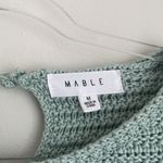 Mable Knit Ruffle Top Green Size M Photo 2
