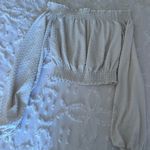 H&M White off the shoulder top Photo 3