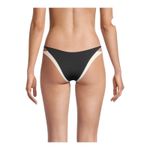 l*space Bitsy Cut Seamless Billie Bikini Bottom Black Cream Women's Sz Medium NWT Photo 1