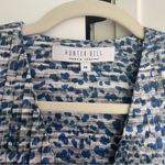 Hunter Bell Blue Jenkins Dress Puff Sleeve Photo 4