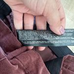 Mango  Suede Burgundy Flare Pants Sz 6 Photo 4