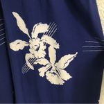 Vintage 70’s Young Edwardian spaghetti strap surplus Hawaiian print sundress S* Blue Photo 8