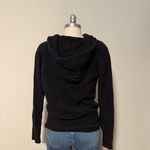 J.Crew Grey Wool and Cashmere Hooded Sweater Photo 2