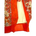 C. Luce Women's Sheath Dress Floral Red Orange Lined Baby Shower Wedding Large Photo 3