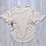 Alfani  Beige Geometric Print Cowl Neck Batwing Short Sleeve Top M Photo 1