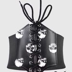 Black and White Corset Belt Photo 2