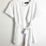 Lane Bryant Illusion Collection Tie Waist Blouse White Size 18 Photo 0