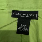 NWT Statement Island Sandal Print Skirt Size 22W Green Photo 4