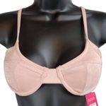 Xhilaration  Pink‎ Shimmer Bikini Top Swimsuit Adjustable Straps XS Photo 0