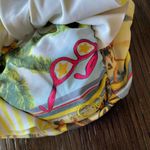 OP Ocean Pacific Trical Yellow Ruffle Swim Top, Small Photo 2