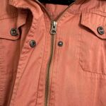 Torrid  Twill Hacci Sleeve Anorak Jacket Coral Gray Cozy Winter Size 2X 18/20 Photo 4