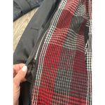 London Fog Vintage Womens Black Trench Coat Belted Plaid Lined Full Length Sz M Photo 8