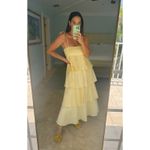 Show Me Your Mumu  Meet Cute Dress in Pale Yellow Taffeta M NWT Photo 8