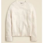 J.Crew NWT Size M Cream Cuffed mockneck sweater Photo 0