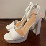 Glamorous White Platform Heels Photo 0