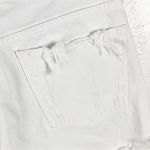AGOLDE Parker 100% Organic Cotton White Button Fly Fray Hem Shorts, Size 31 Photo 6