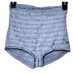 Intimately Free People Light Blue Ruched Bloomers Shorts Sleepwear XS NWOT Photo 0