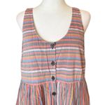Madewell Scoopneck Mini Tank Dress in Rainbow Stripe Womens Size Medium Photo 5