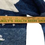 Tiara International Large Christmas Ugly Sweater Cardigan Snowman Holiday Blue Photo 5