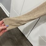 NWOT Casual Solid Ribbed Cropped Long Sleeve Shirt Tan Size L Photo 3