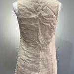 Willi Smith Cream Linen Long Sleeveless Blouse Size S EUC Photo 1