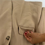 11 Honoré 11 Honore Olivia Boyfriend Blazer Tan 1 Button Long Sleeve Contemporary Photo 9