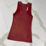 LoveCulture Red Shimmery Gold Racerback TankTop Womens Large ScoopNeck Christmas Photo 3