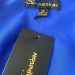 Shinestar 🆕 Satin Split Hem Cami Dress Royal Blue XS🆕 Photo 7