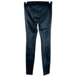 Goldsign Zebra Black Coated Skinny Leggings Jegging Size 27 Photo 4