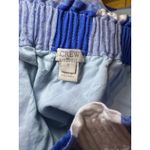 J Crew F. Printed Linen Cotton Sidewalk Mini Skirt SIZE 2 blue white plaid Photo 3