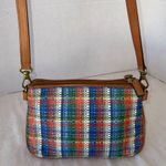 Fossil Vintage Y2K Multicolor Women’s Woven Straw Crossbody Shoulder Bag Purse Photo 4