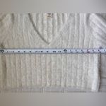 Urban Outfitters NWOT Cropped Ribbed Fuzzy Cream Sweater - Small Photo 3