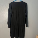 Calvin Klein Black Knit Zip-Front Dress - Size Small Photo 2