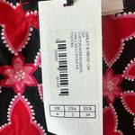 Saloni Ashley Mini Dress Size 2 NWT Gathered Cotton Poplin Summer Tiered Pink Photo 8