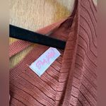 Pink Lily Burnt Orange Sweater Wrap midi Dress size medium Photo 4