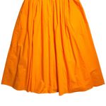 Farm Rio Orange Corset Pleated Sleeveless Midi Dress Womens M Photo 6