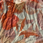 None Orange tones watercolor scarf Photo 1