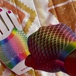 Rainbow Fishnet Gloves New Photo 5