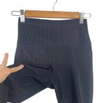 Beach Riot  Lauren Black Ribbed High Rise Legging Size Medium Mesh Stretch Yoga Photo 5