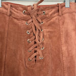 Gianni Bini GB Polyester Blend Gored Skirt Pinkish Tan Hipster Boho Hippie Sz M Photo 1