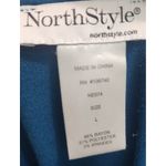 NorthStyle Teal Blue Ruched Sleeve Tunic Dress Size L Green Size L Photo 4