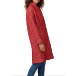 IRO Womens Irina Trench Coat Size 36 US 4 Red Wool Alpaca Longline Chic Parisian Photo 1