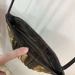 Jenny Tee USA bronze leather drawstring shoulder bag Y2K Gyaru Grunge 2000s Punk Brown Photo 2