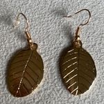 Urban Outfitters Leaf gold dangle earrings Photo 3