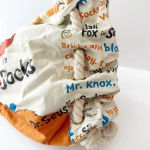 Dr. Seuss Fox In Sox Canvas Shoulder Bag Rope Straps Photo 2