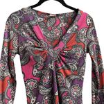 Sweet Pea Sweat Pea Y2K Paisley Mesh Fitted Top Whimsigoth Romantic Boho Fairy Size Med Photo 2